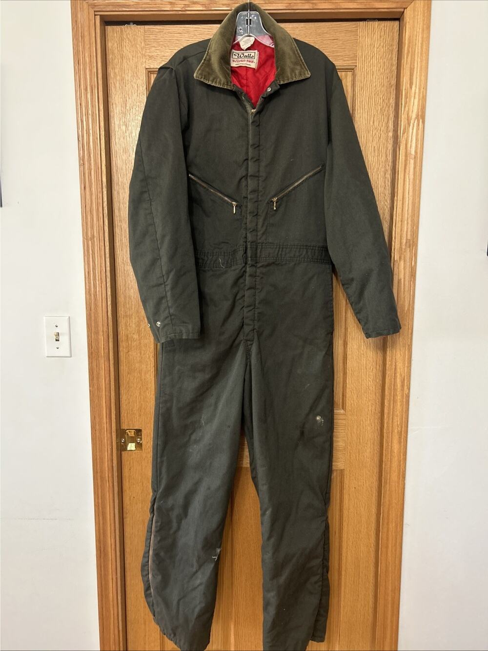 Vintage Walls Blizzard Pruf Insulated Coveralls Large Tall Workwear USA
